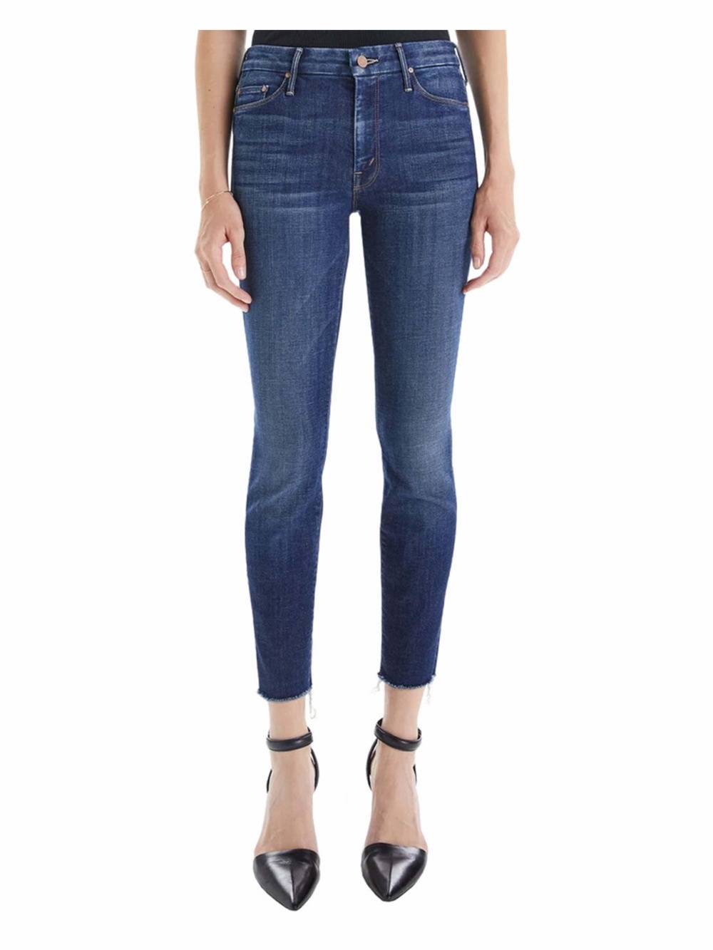 MOTHER The Looker Ankle Fray jeans